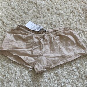 NWT New BRANDY MELVILLE Linen Shorts Mauve-y Pink XS/S